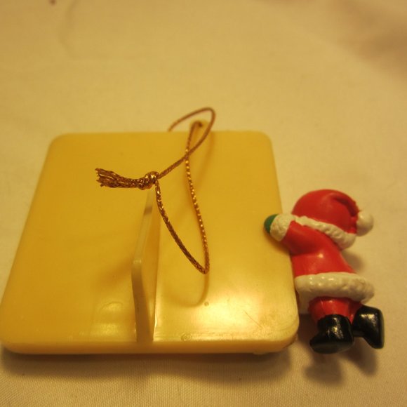 VTG 70'S CHRISTMAS MINI FRAME/ORNAMENT QUITE ADORABLE - Picture 3 of 5